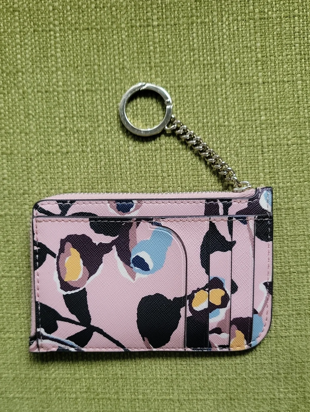 kate spade Pink Floral Card Case Keychain